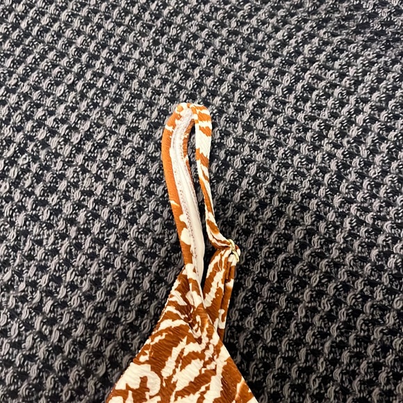 Time and Tru Brown Print Beach Pool Swim Suit - Picture 6 of 7